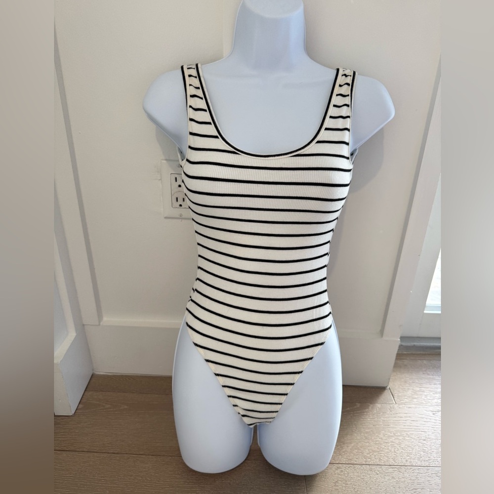 Stillwater The Brand Striped Women's tank bodysuit.. worn once.. like new